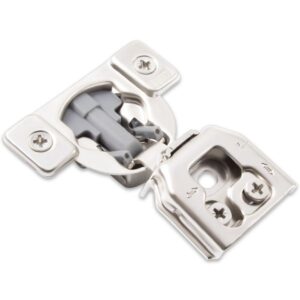 1 inch overlay soft-close compact cabinet hinge TCH-11309 1.00.45.D with press-in dowels and 6-way cam adjustment for face frame applications