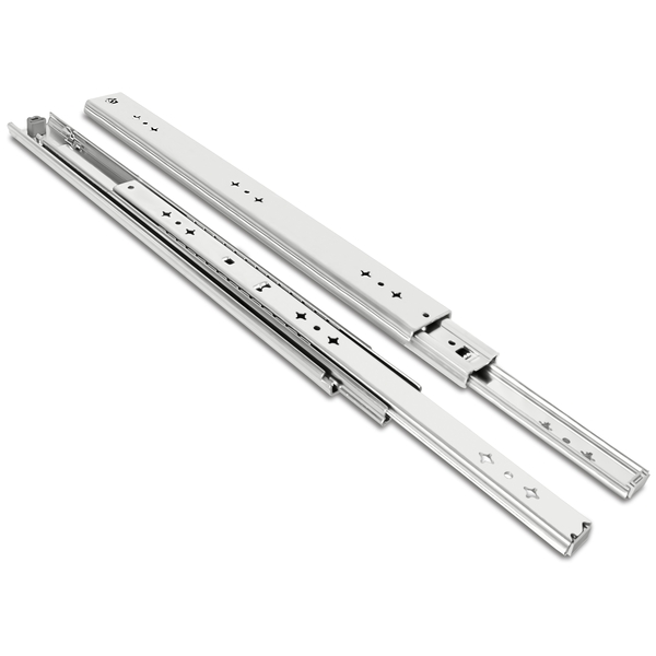 53mm full-extension heavy-duty ball bearing drawer slides TCH-22103 ZP with 220 lb load capacity, smooth side mount design, and durable steel construction.