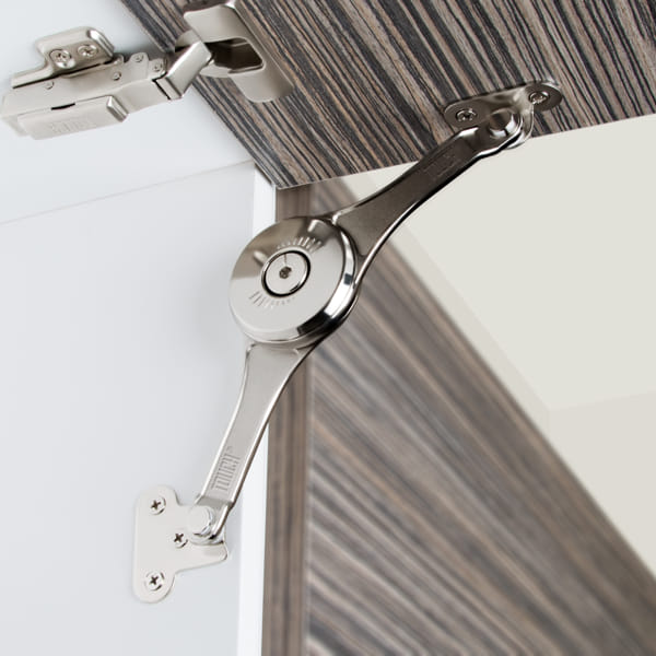 Heavy duty free stop lid stay TCH-313012 with smooth controlled motion, adjustable positioning, and durable construction for cabinets, lids, and flap doors