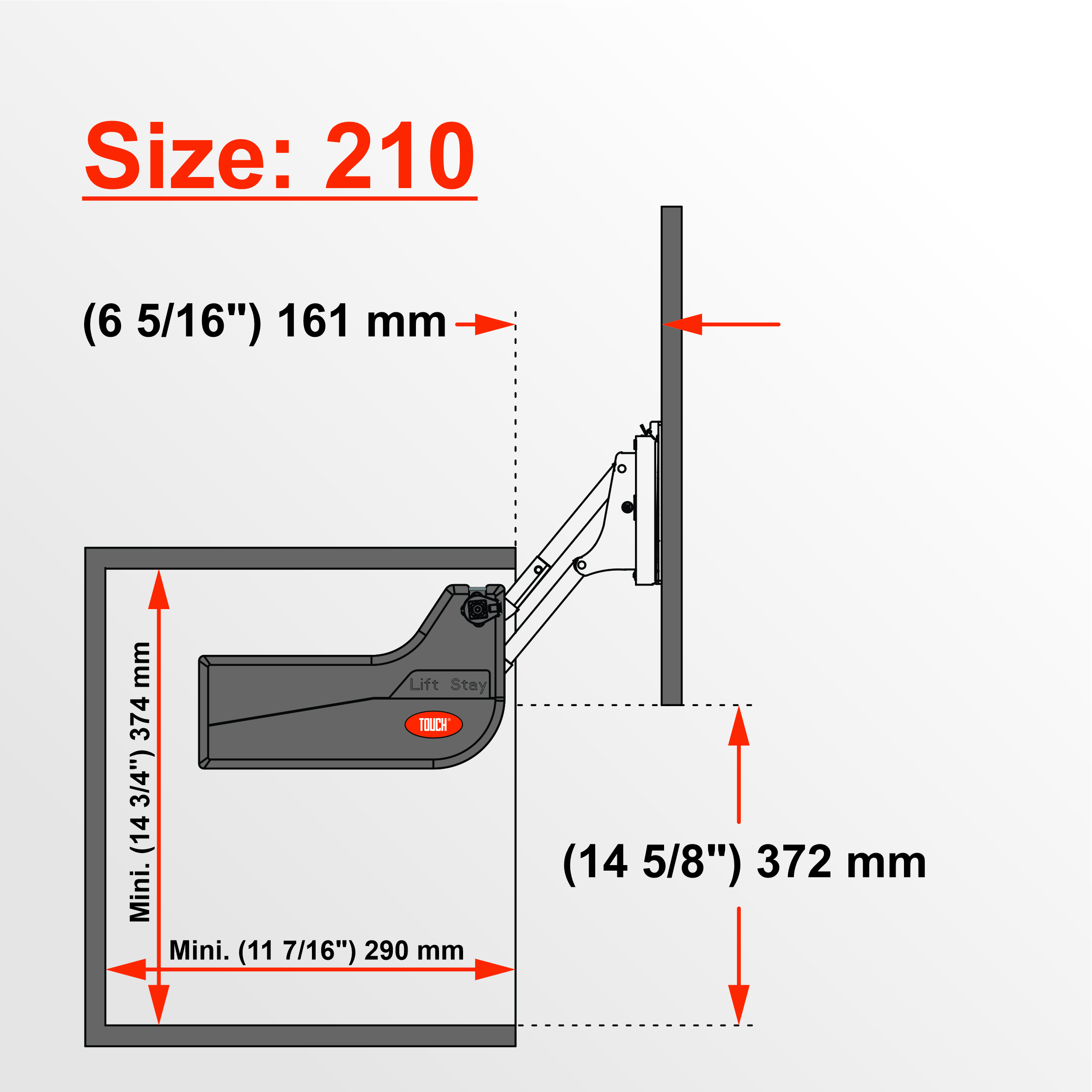Soft-Close Vertical Parallel Lift-Up Door System TCH-311012 129.S - Image 6