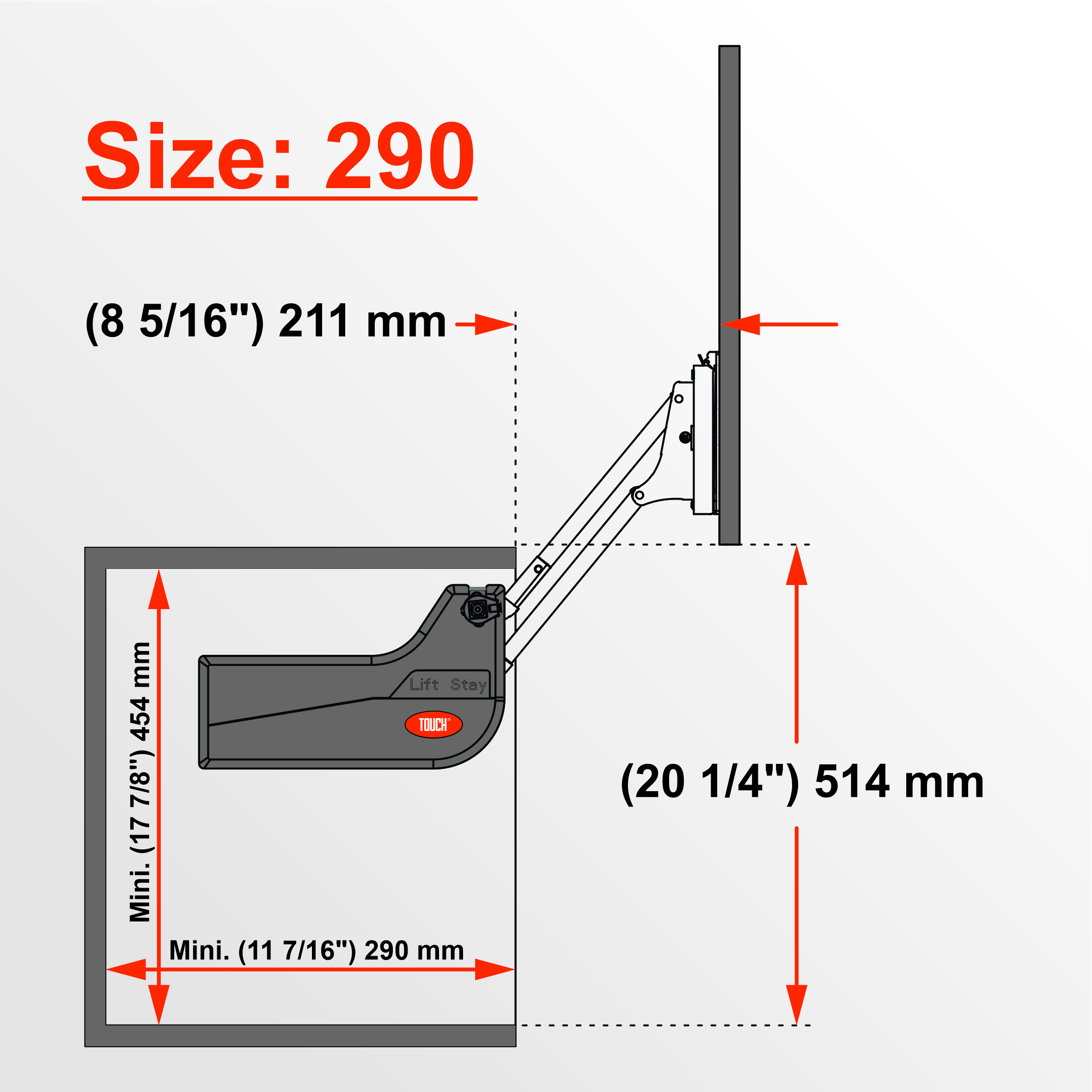 Soft-Close Vertical Parallel Lift-Up Door System TCH-311012 129.S - Image 8