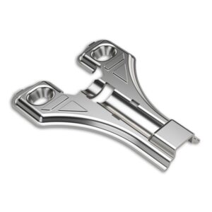 Face frame mounting plate TCH-11400 10.F02 with slot adjustment, nickel-plated steel, and T-X hinge compatibility for traditional cabinetry