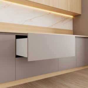 TCH-23403.S slide with synchronized motion and soft-close damper