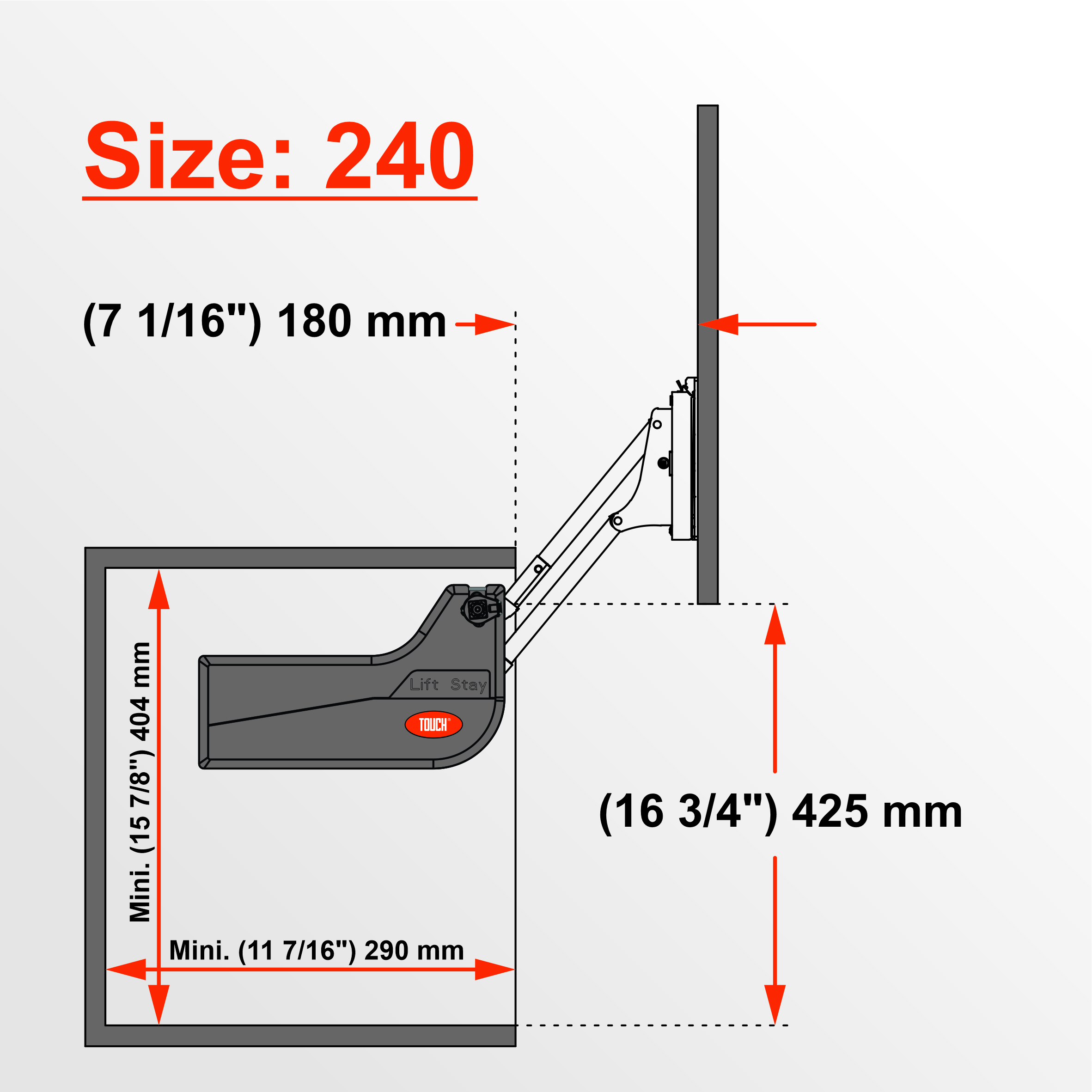 Soft-Close Vertical Parallel Lift-Up Door System TCH-311012 129.S - Image 7