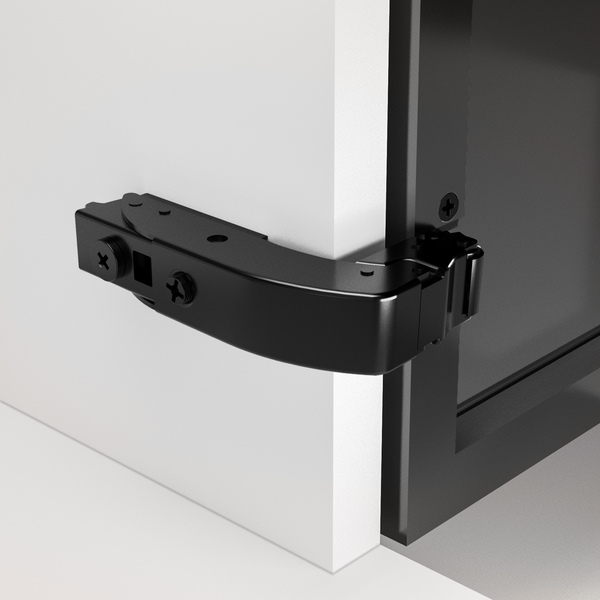 T-X Soft-Close Overlay Blind Corner Aluminum Frame Hinge TCH-11400 T-X 090.F.28.A GM - Image 2