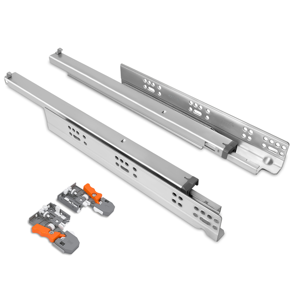 Synchronized push-open undermount slides TCH-23301.S for wide drawers